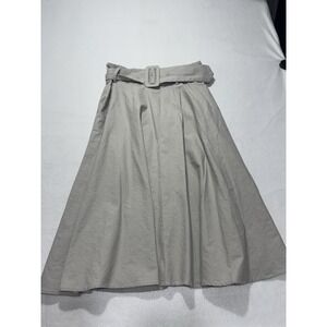 Tahari Midi Skirt Small Classy Linen Minimalist NWT Office Work Business